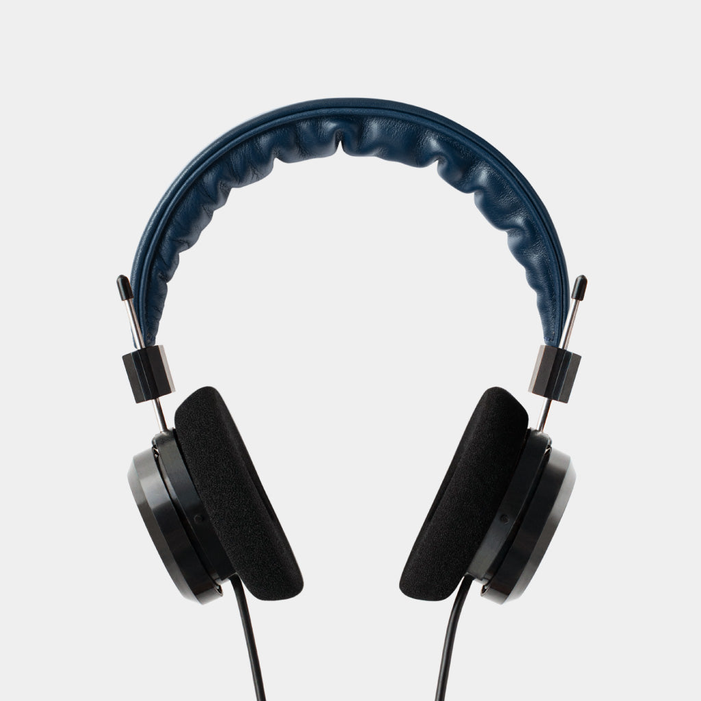 Grado Leather Headband - Navy