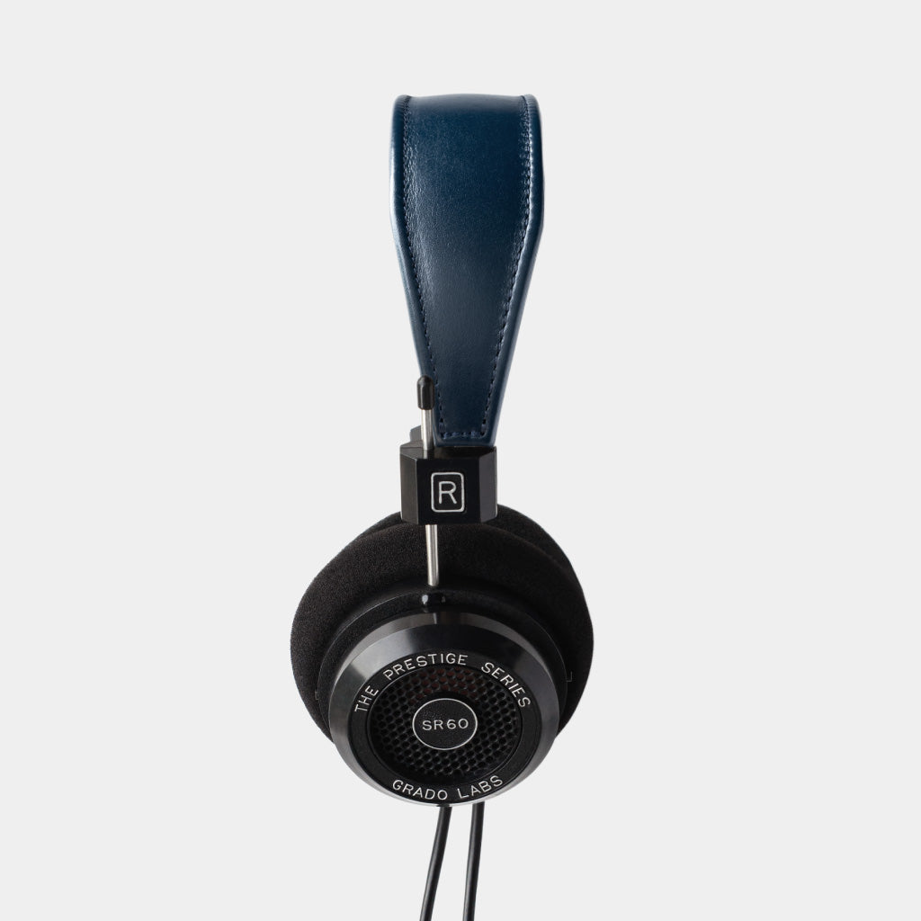 Grado Leather Headband - Navy