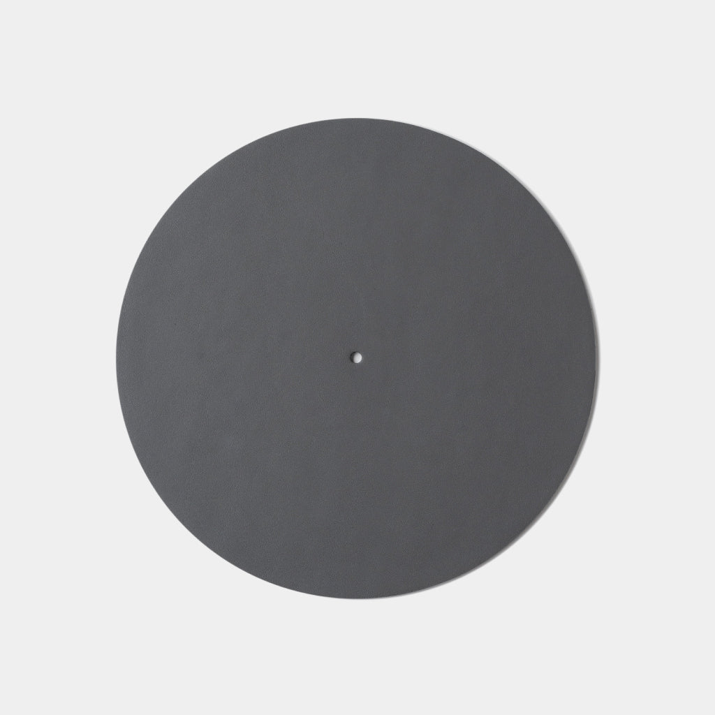 Turntable Leather Platter Mat - Slate · Turbulent Labs