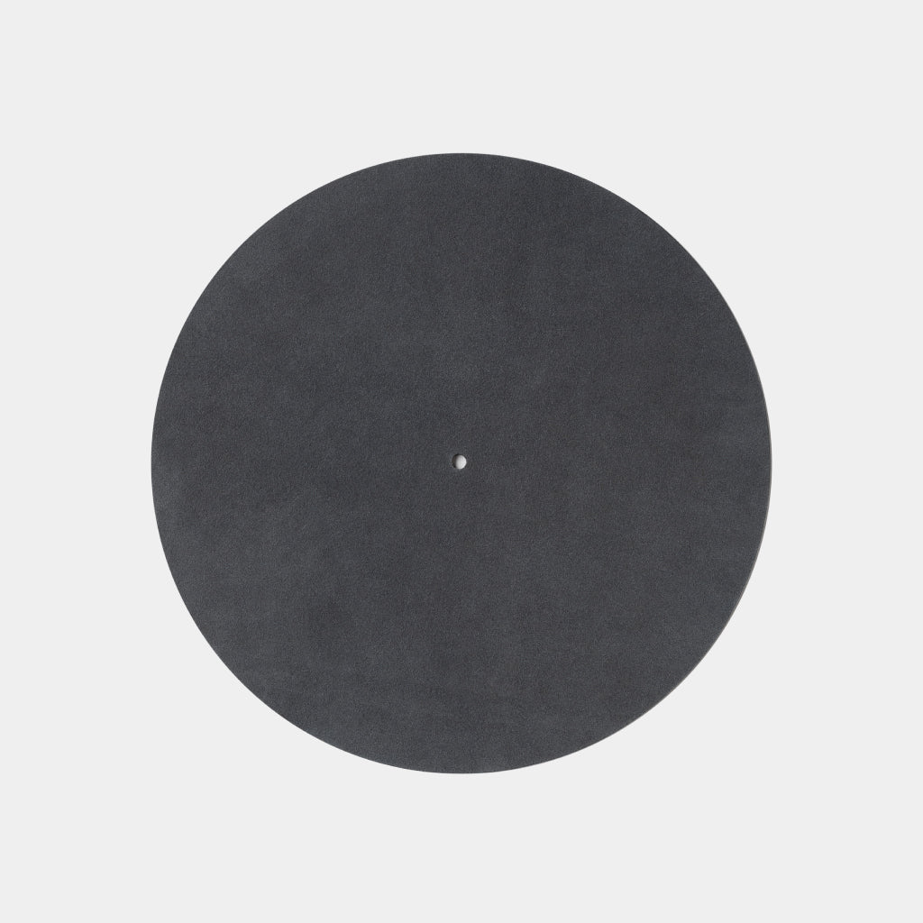 Turntable Leather Platter Mat - Coffee