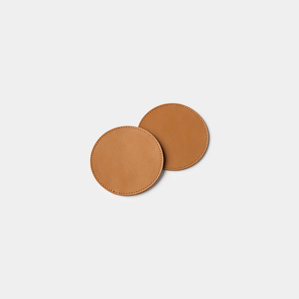Leather Coasters Round