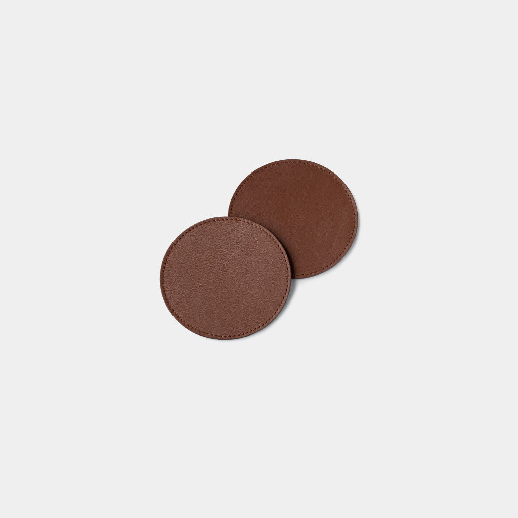 Leather Coasters Round