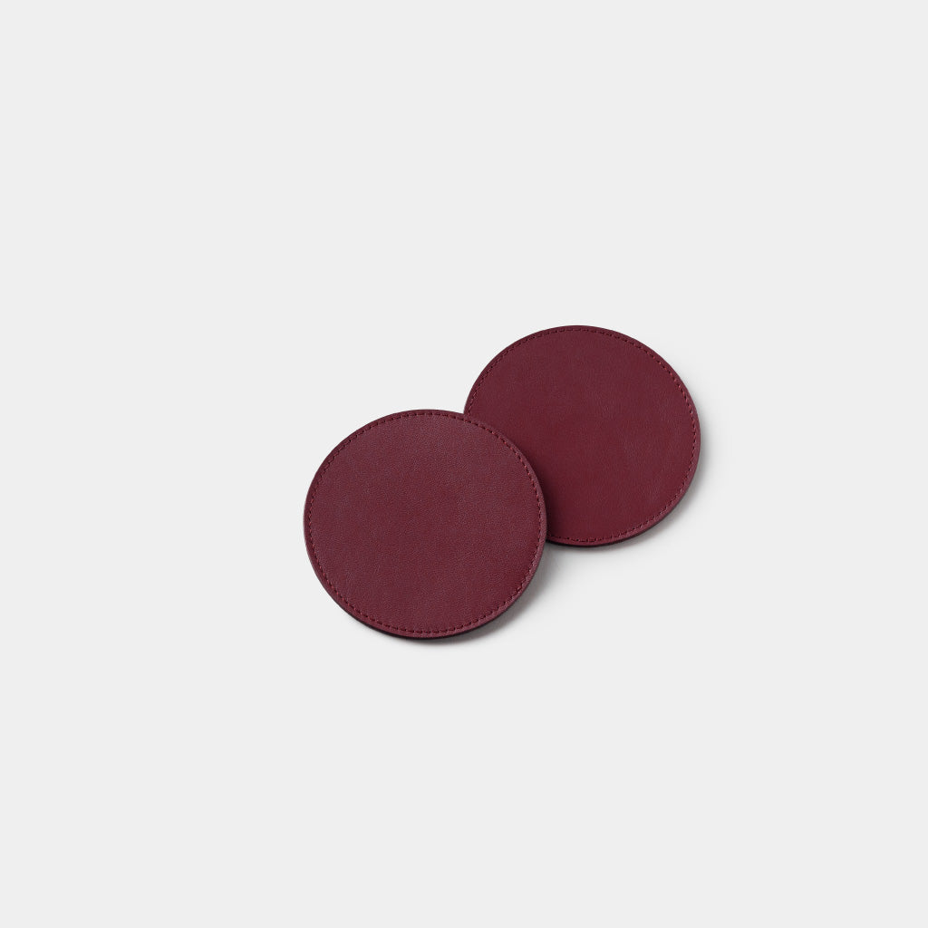 Leather Coasters Round