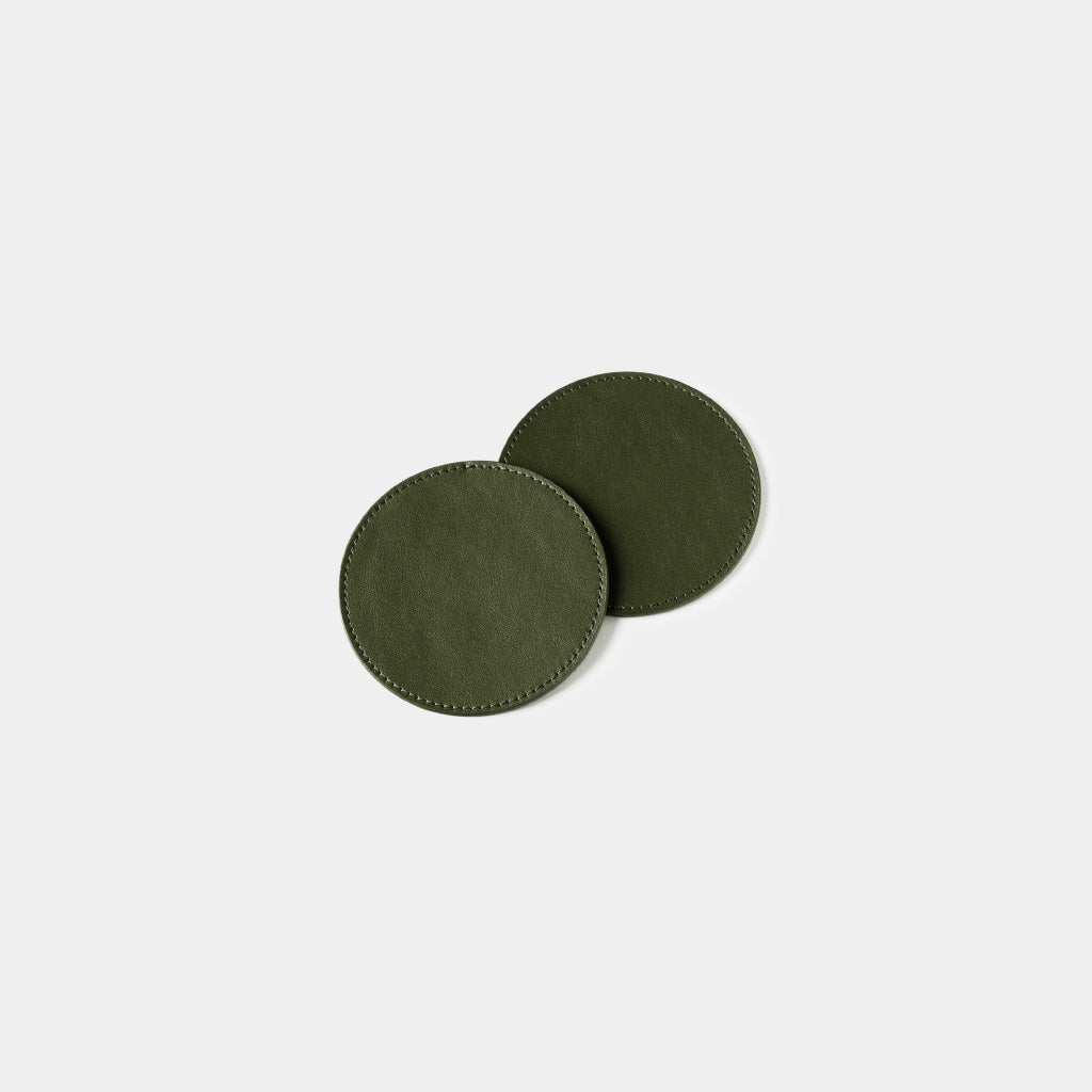Leather Coasters Round