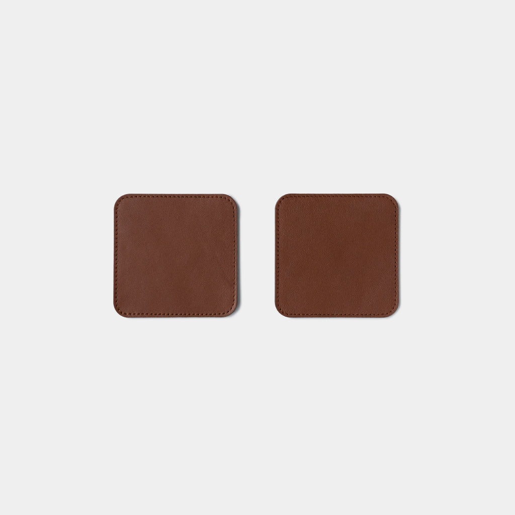 Leather Coasters Square