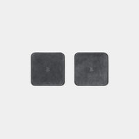 Leather Coasters Square - Teal