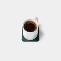 Leather Coasters Square - Teal
