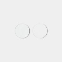 Leather Coasters Round - White