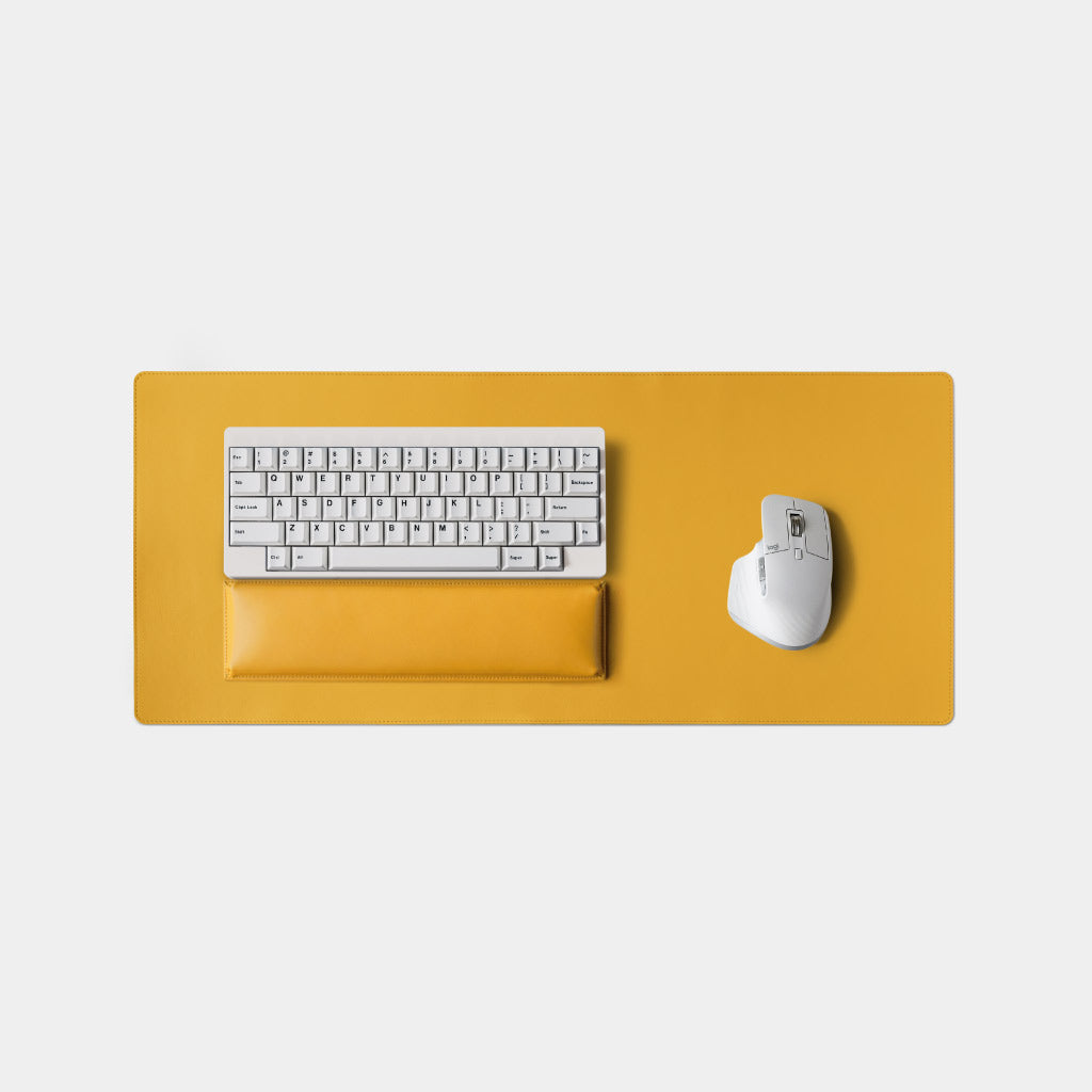 Leather Desk Mat - Lemon