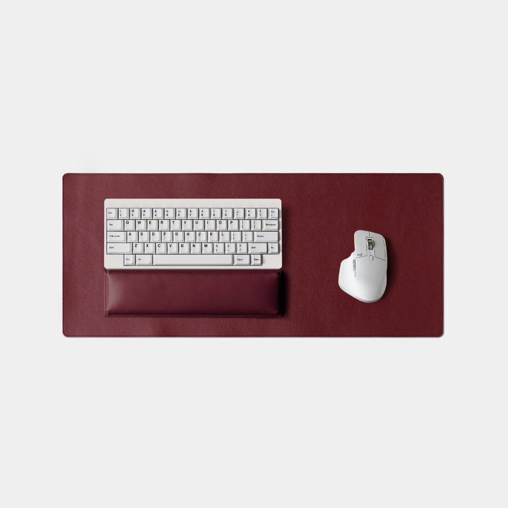Leather Desk Mat - Merlot
