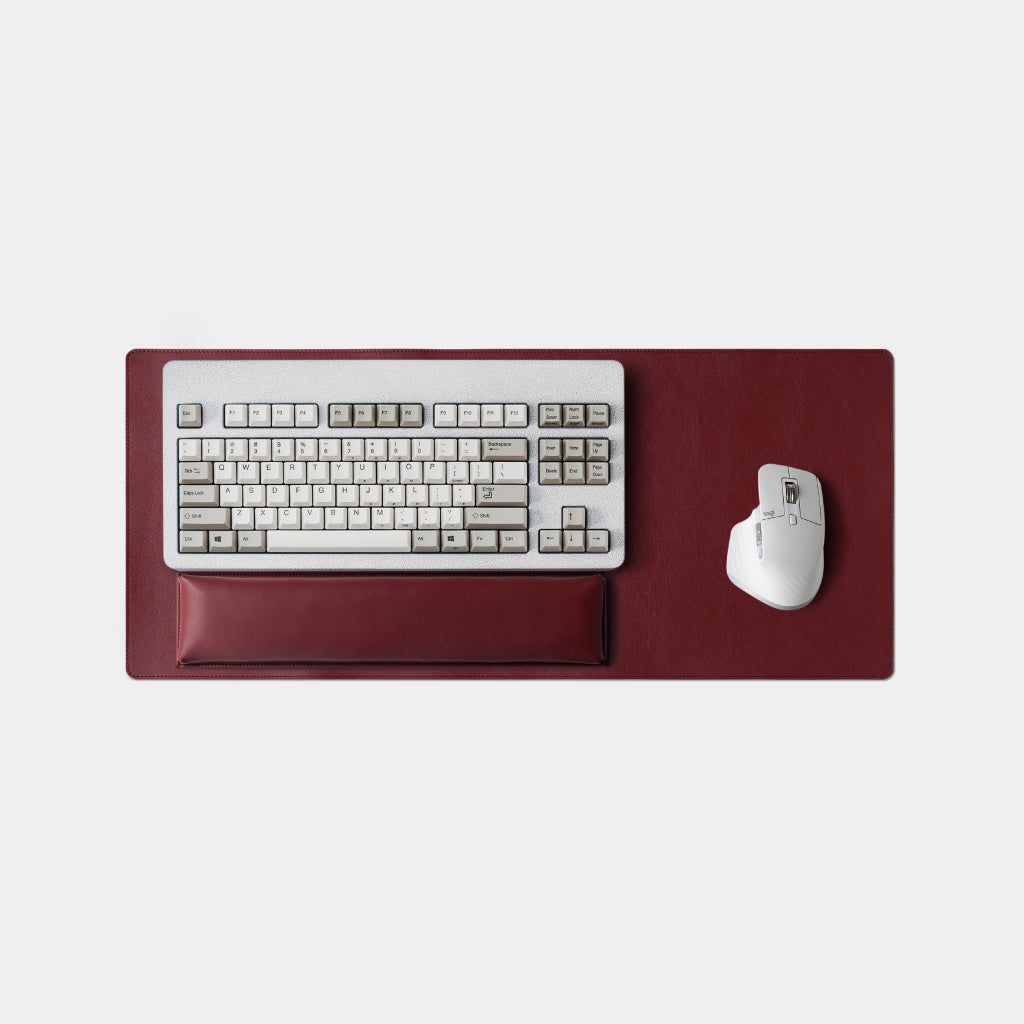 Leather Desk Mat - Merlot