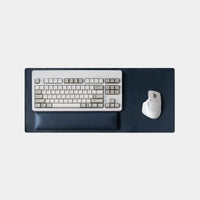 Leather Desk Mat - Navy