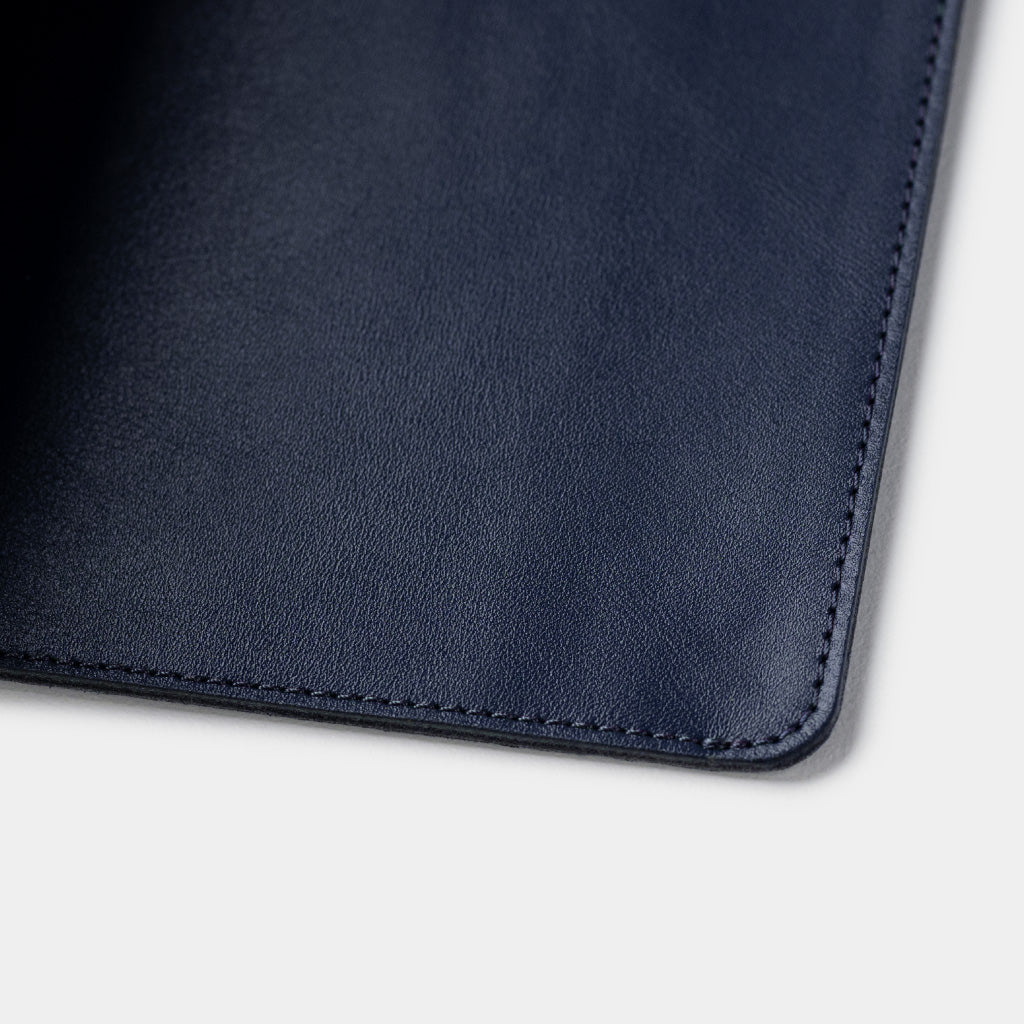 Leather Desk Mat - Navy