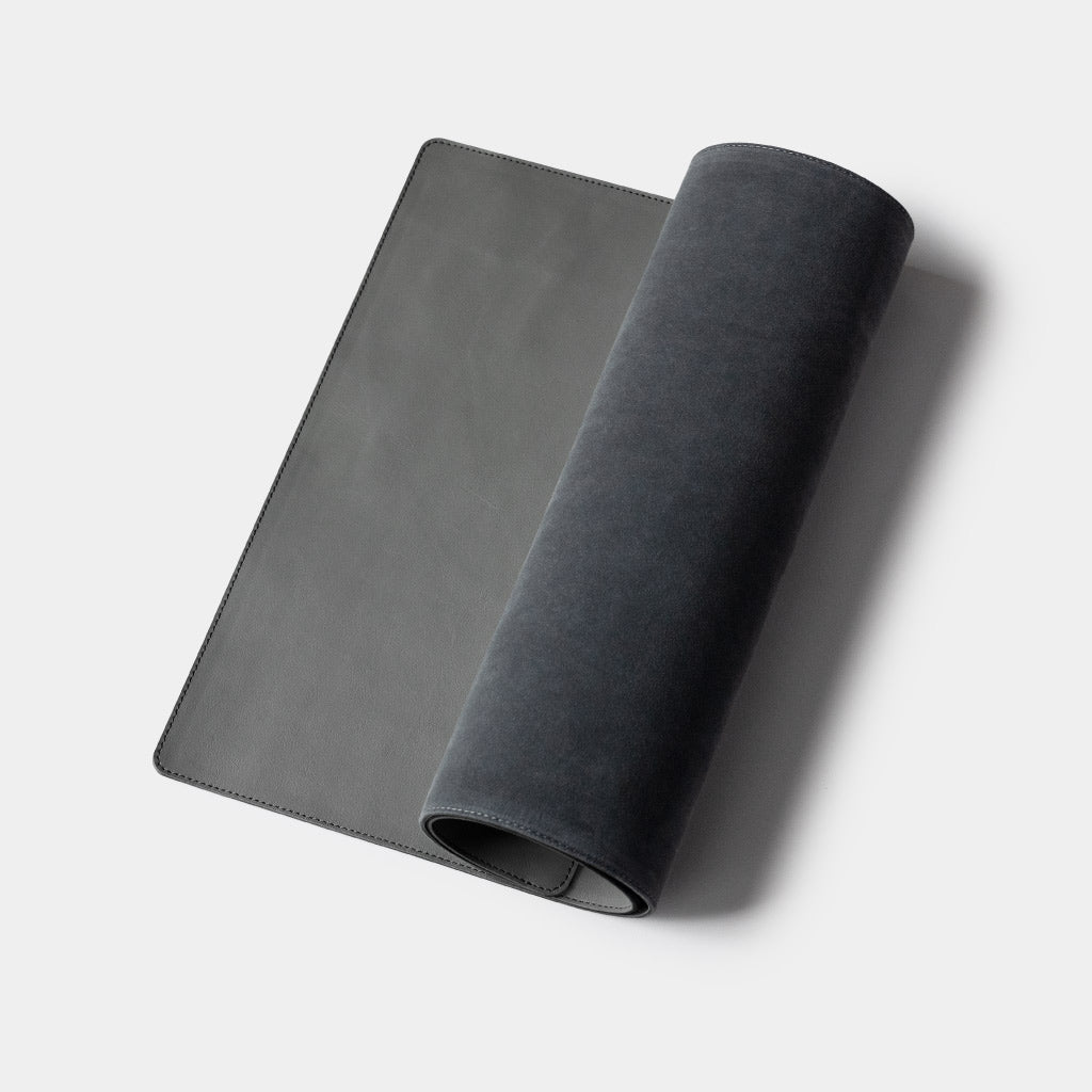 Leather Desk Mat XL - Slate