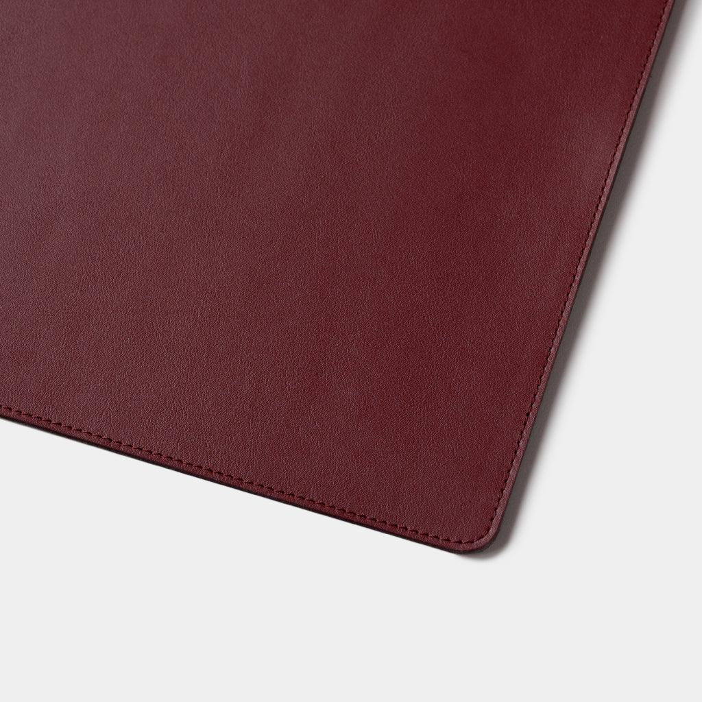 Leather Desk Mat - Merlot