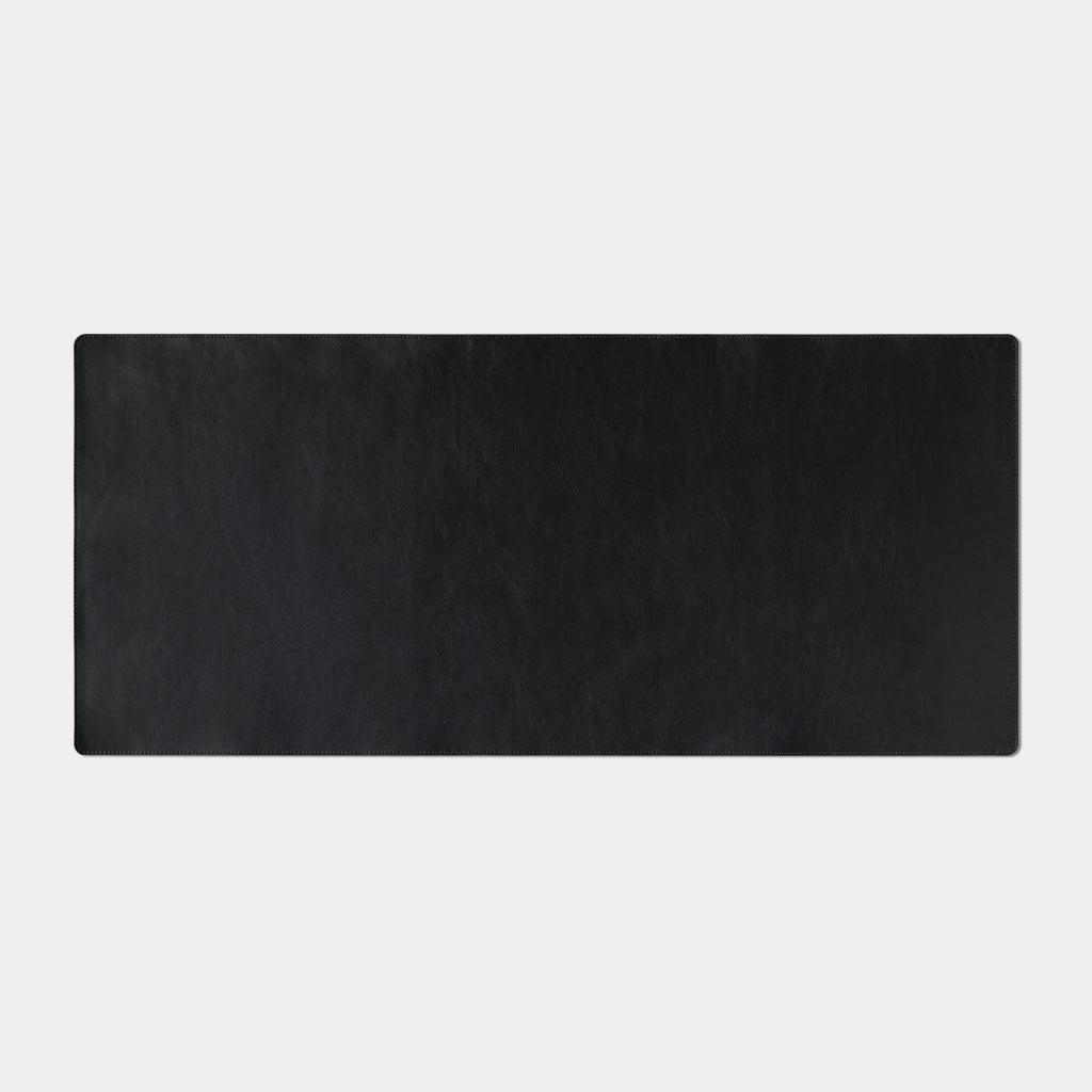 Leather Desk Mat XL - Black · Turbulent Labs