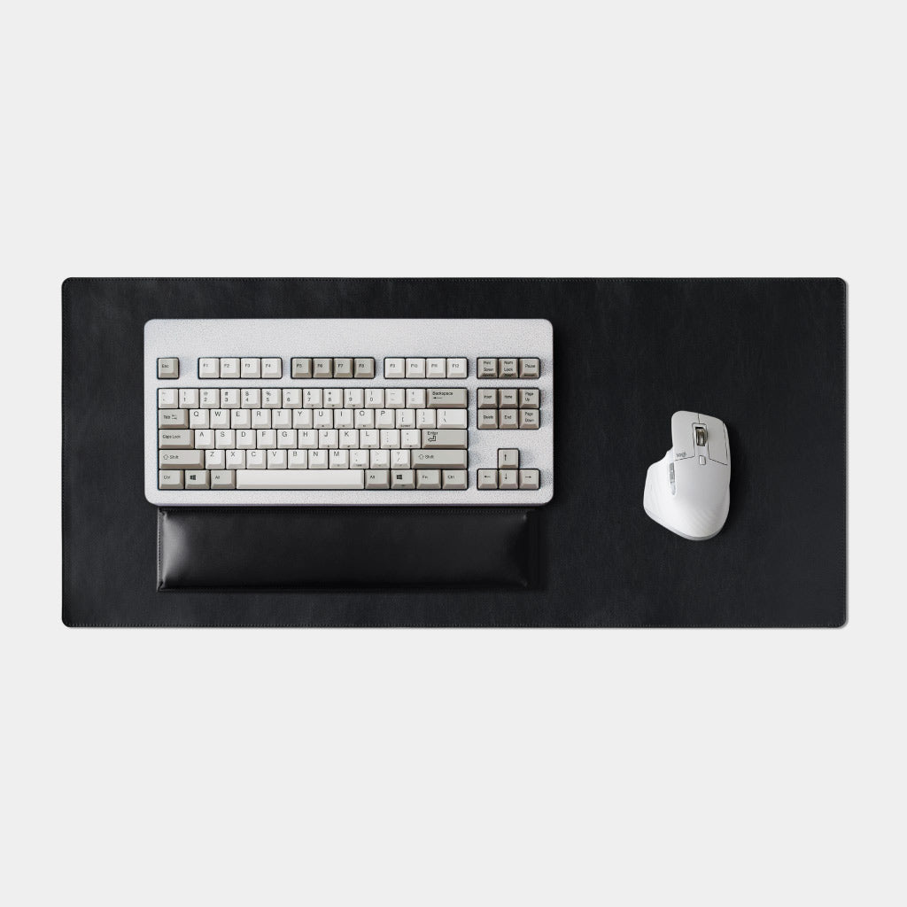 Leather Desk Mat XL - Black · Turbulent Labs