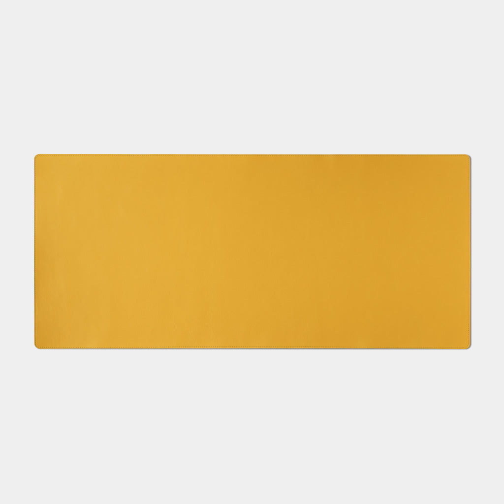 Leather Desk Mat XL - Lemon