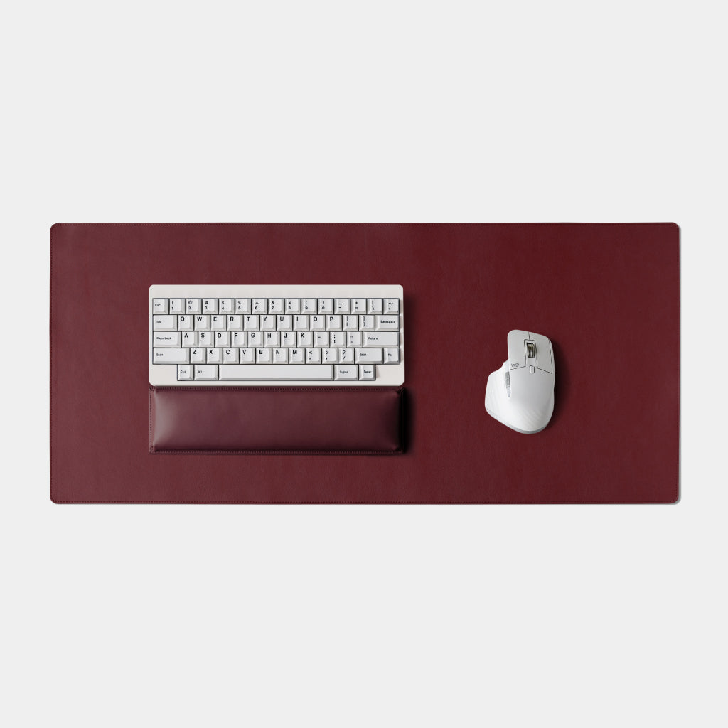 Leather Desk Mat XL - Merlot