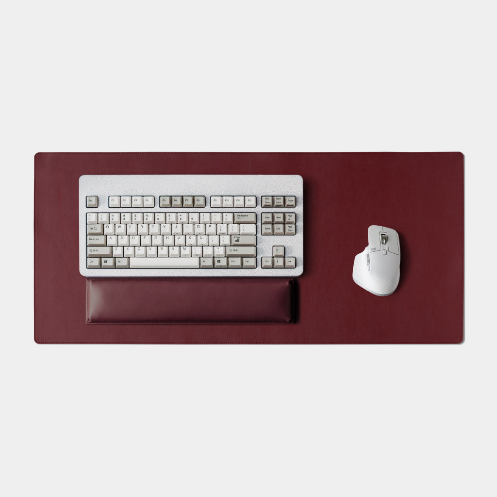 Leather Desk Mat XL - Merlot