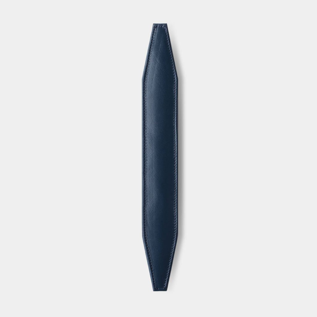 Grado Leather Headband - Navy
