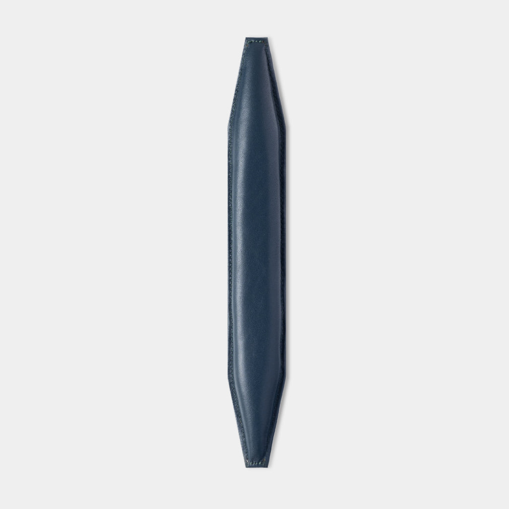 Grado Leather Headband - Navy