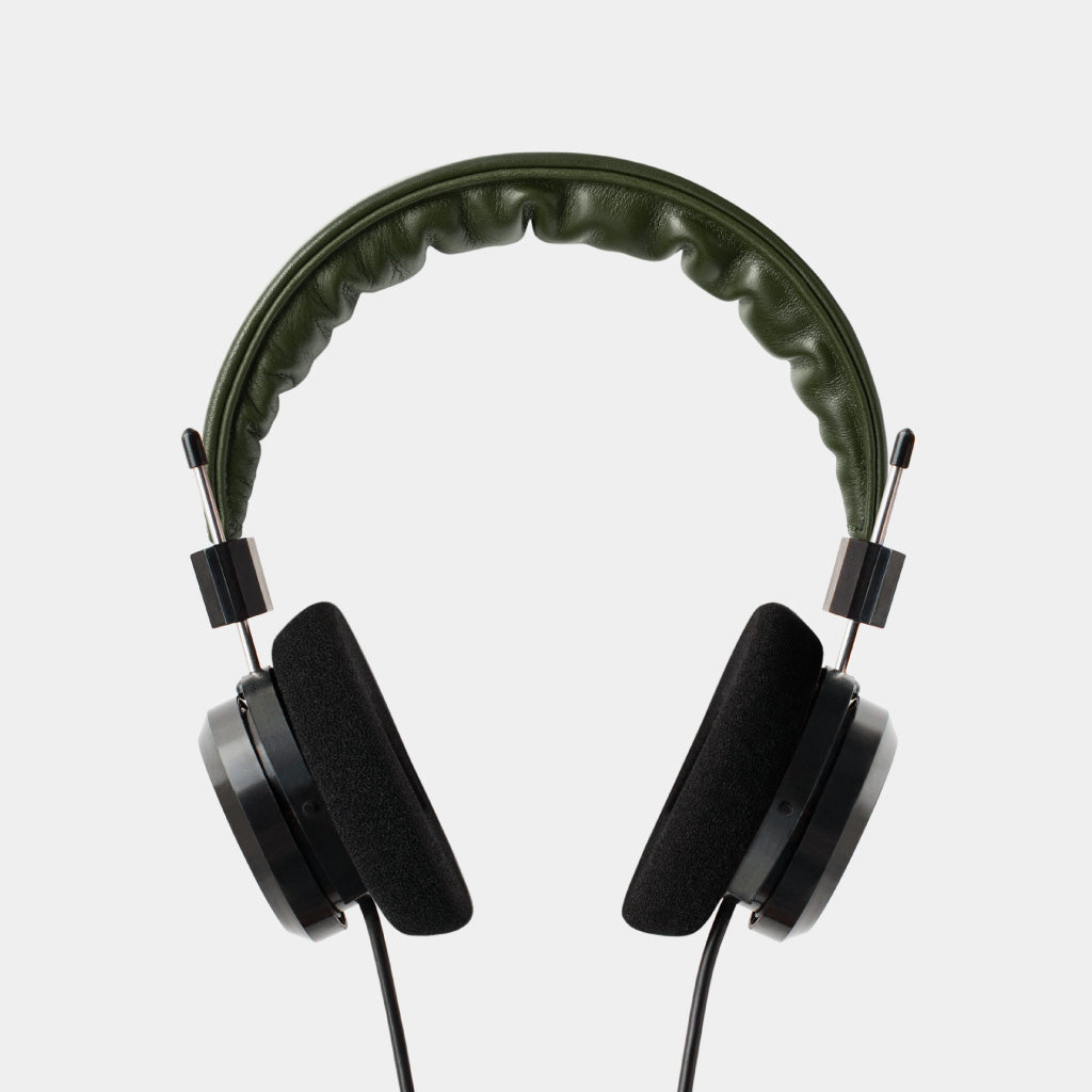 Grado Leather Headband - Olive