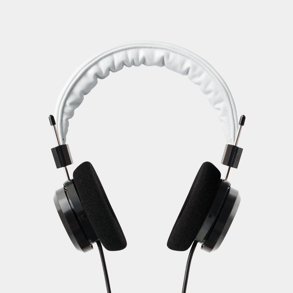 Grado Leather Headband - White