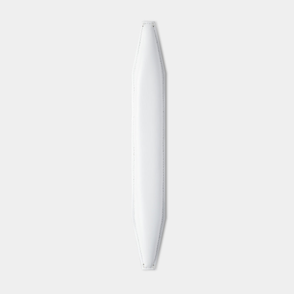 Grado Leather Headband - White