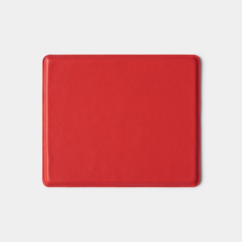 Leather Mousepad - Cranberry