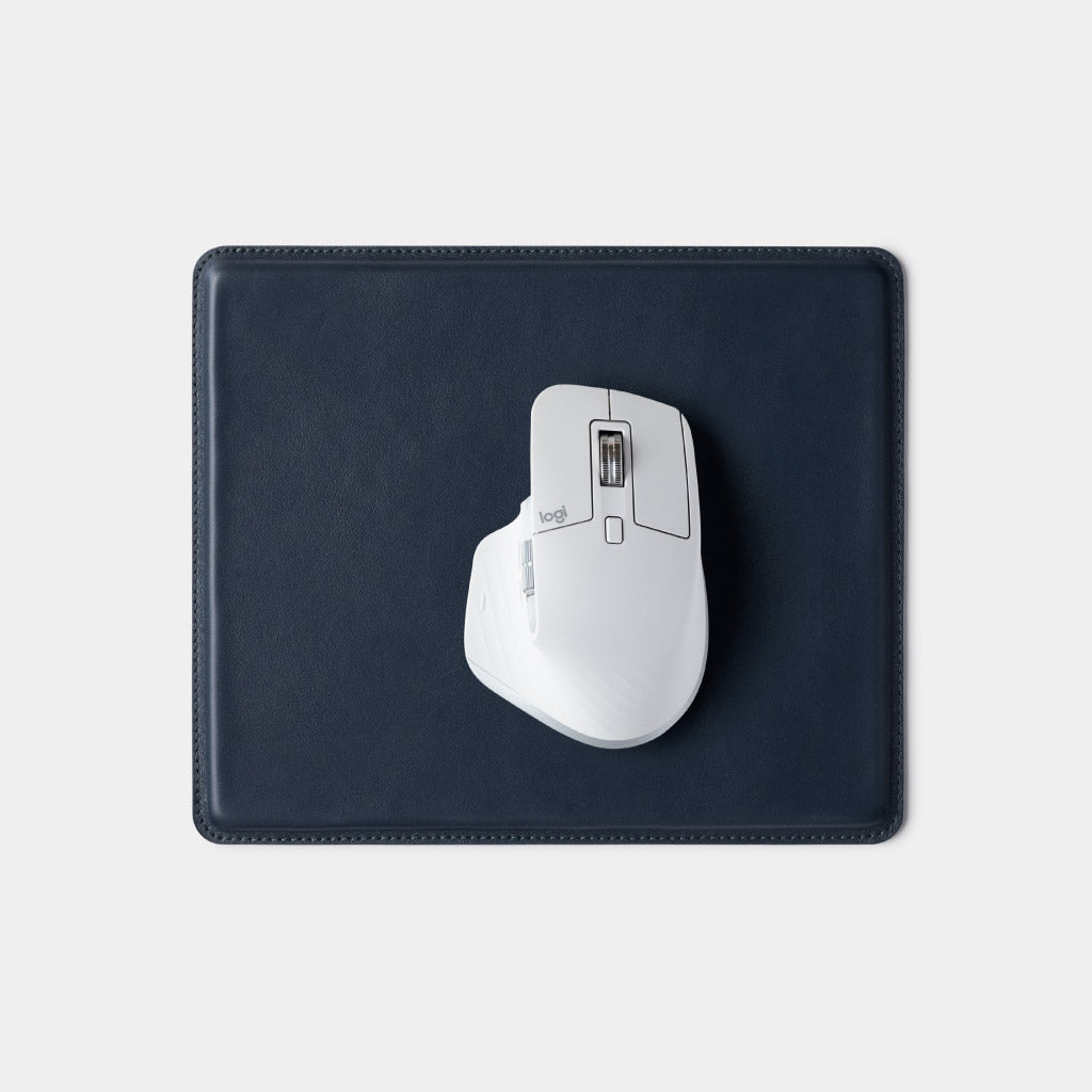 Leather Mousepad - Navy