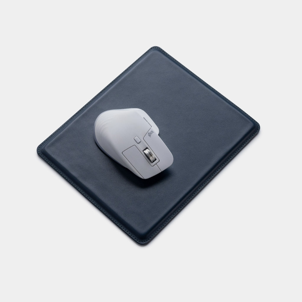 Leather Mousepad - Navy