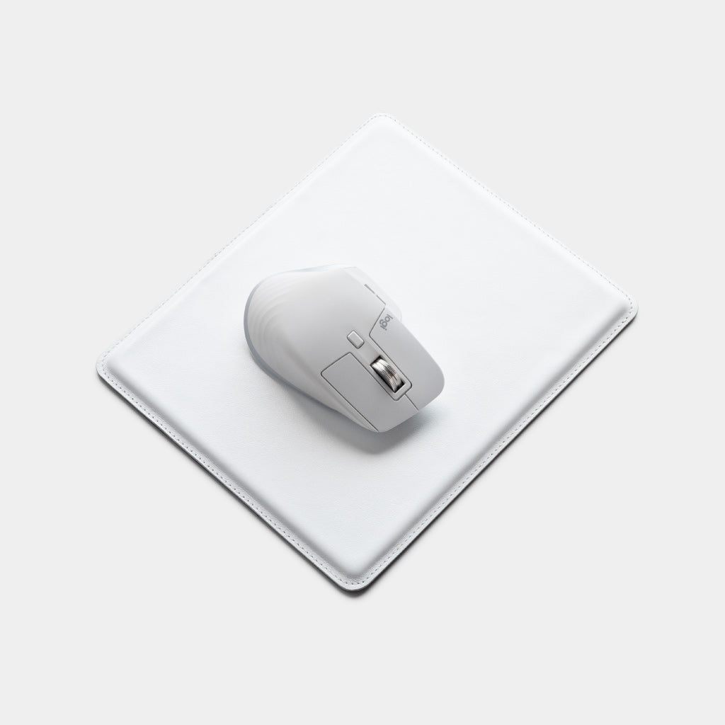 Leather Mousepad - White