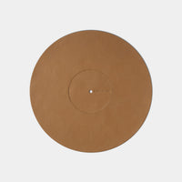 Turntable Leather Platter Mat - Camel
