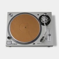 Turntable Leather Platter Mat - Camel