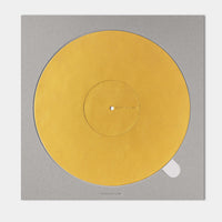 Turntable Leather Platter Mat - Lemon