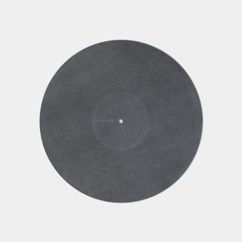 Turntable Leather Platter Mat - Slate