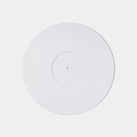 Turntable Leather Platter Mat - White