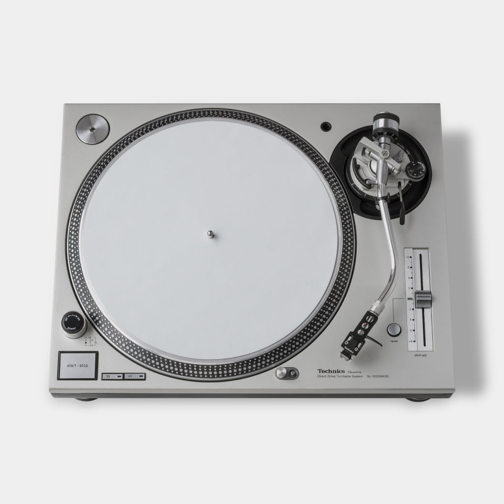 Turntable Leather Platter Mat - White · Turbulent Labs